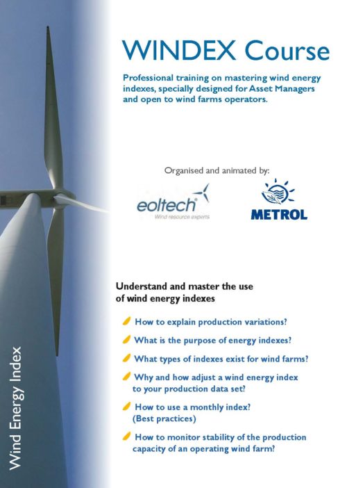 WINDEX : Understand and master the use of wind energy indexes.
